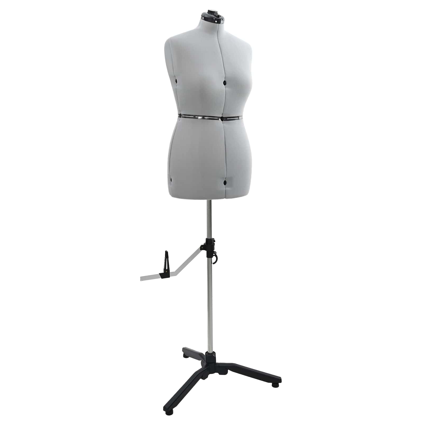 Verstellbare Kleiderform für Damen Creme S Samt
