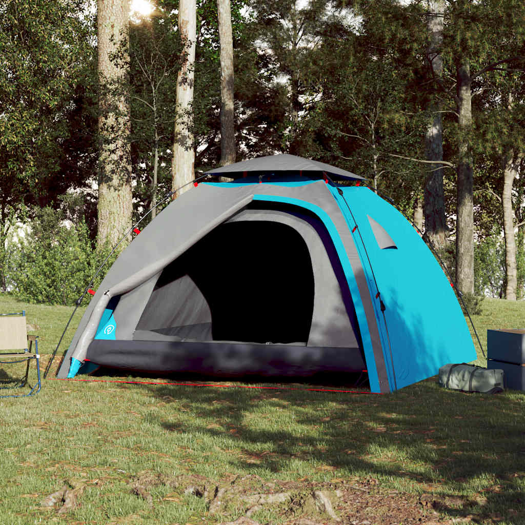 Kuppel-Campingzelt 4 Personen Grün Quick Release