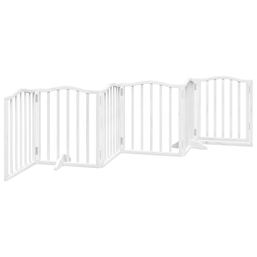 3-tlg. Hundetor Faltbar 150 cm Pappelholz