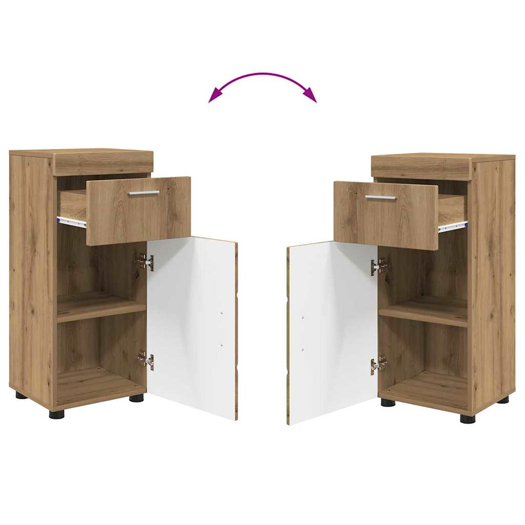Badezimmermöbel-Set TULUM 2 pcs Weiß 60 x 34 x 63 cm