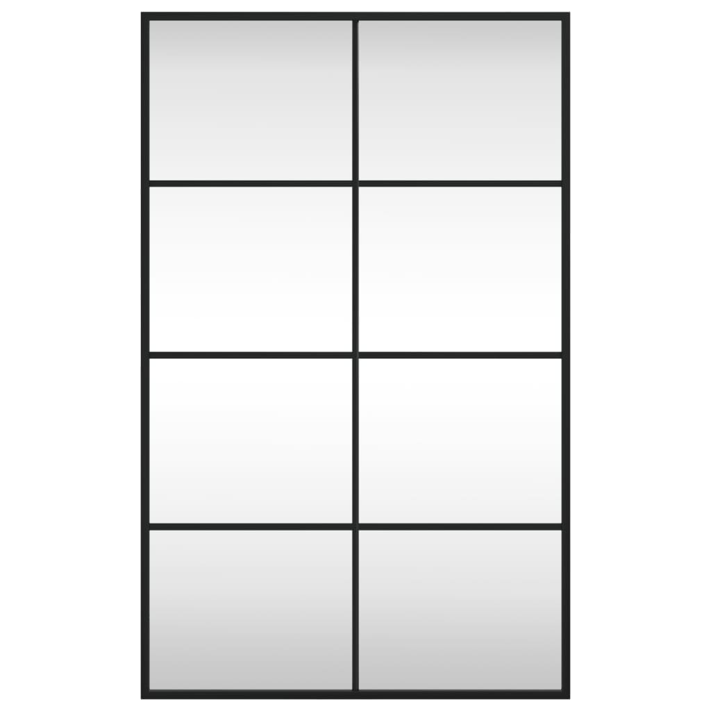Wandspiegel Schwarz 60x40 cm Metall