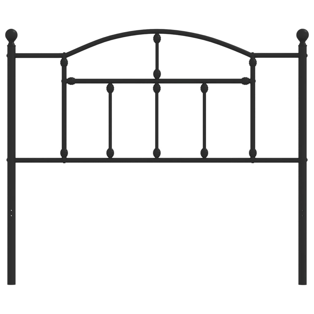Ersatz-Kopfteil Metall Schwarz 90 cm