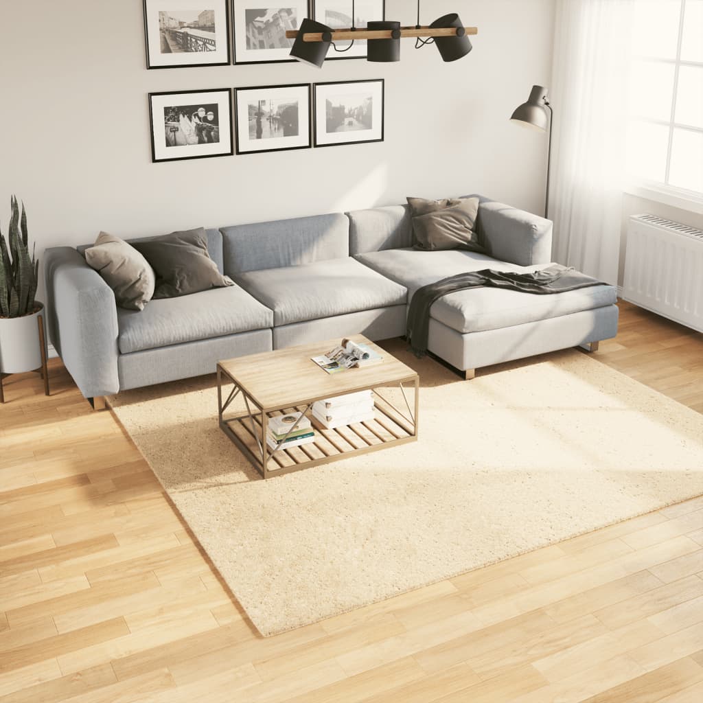 Teppich HUARTE Kurzflor Weich und Waschbar Anthrazit 60x110 cm