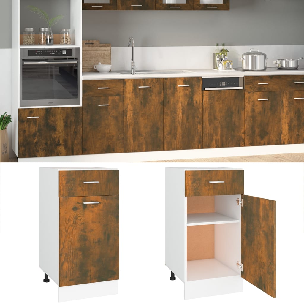 Unterschrank Lyon Weiß 60x46x81,5 cm Holzwerkstoff