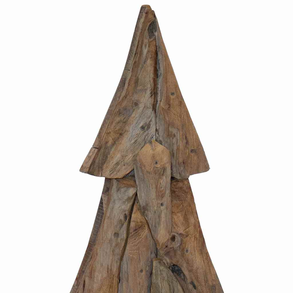 Weihnachtsbaum mit Ständer Braun 90 cm Massivholz Teak