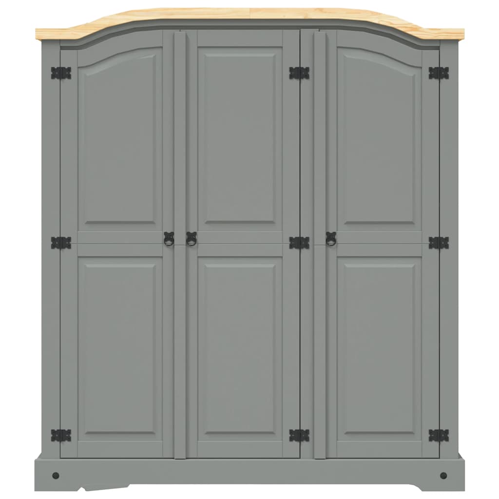 Kleiderschrank Mexiko-Stil Kiefernholz 3 Türen