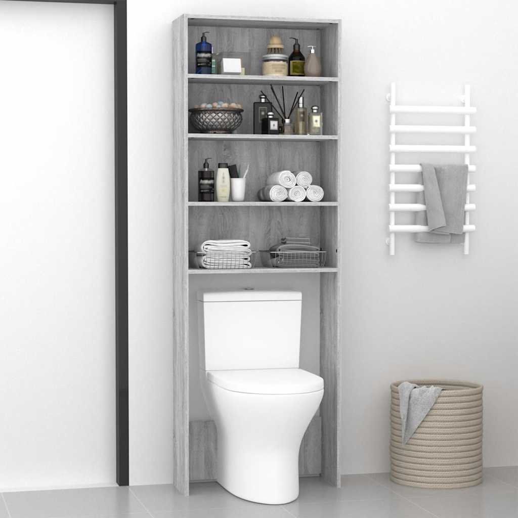 Waschmaschinenschrank Weiß 64x24x190 cm