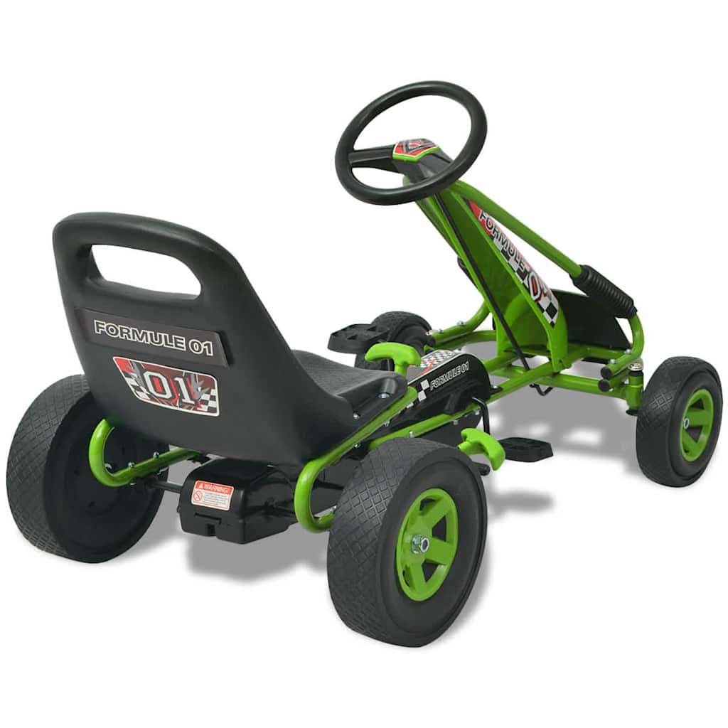 Pedal Go-Kart mit verstellbarem Sitz Blau