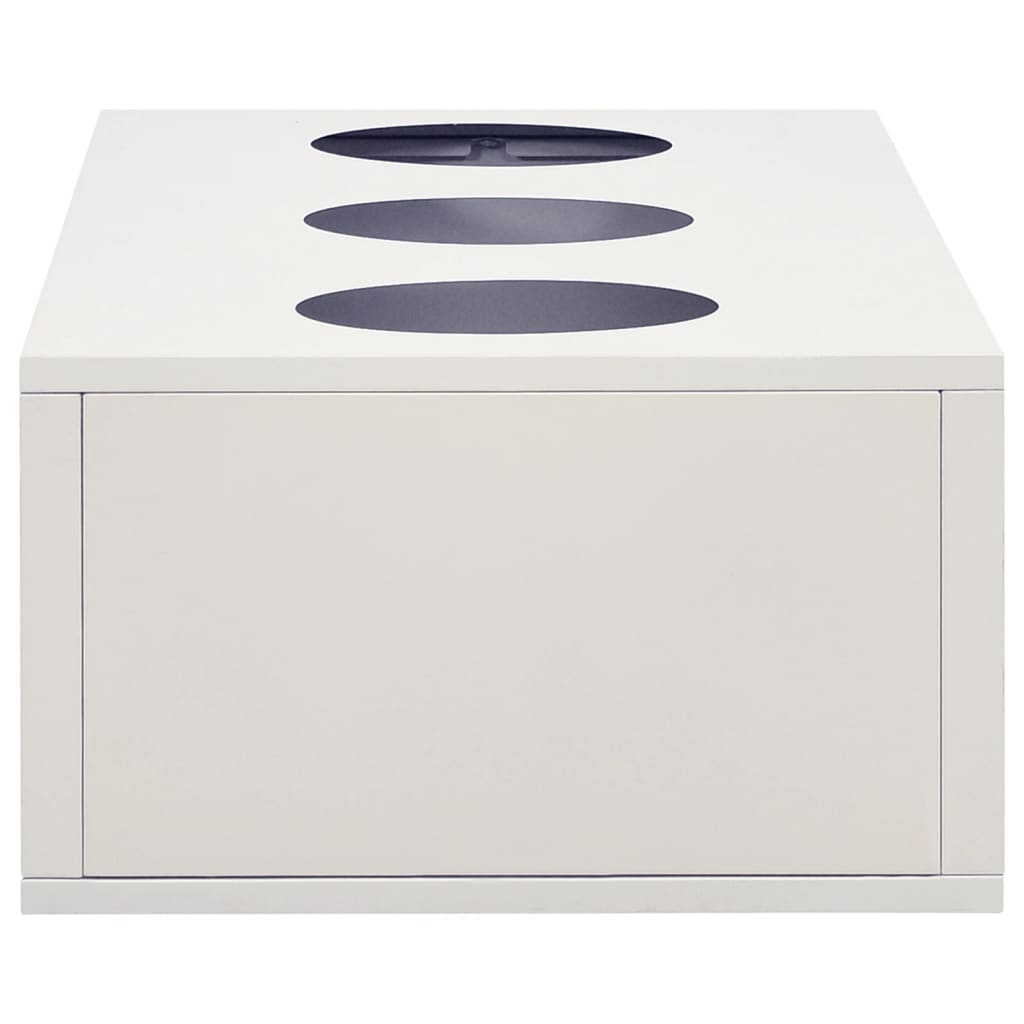 Büroschrank mit Pflanzkasten Anthrazit 90x40x125 cm Stahl