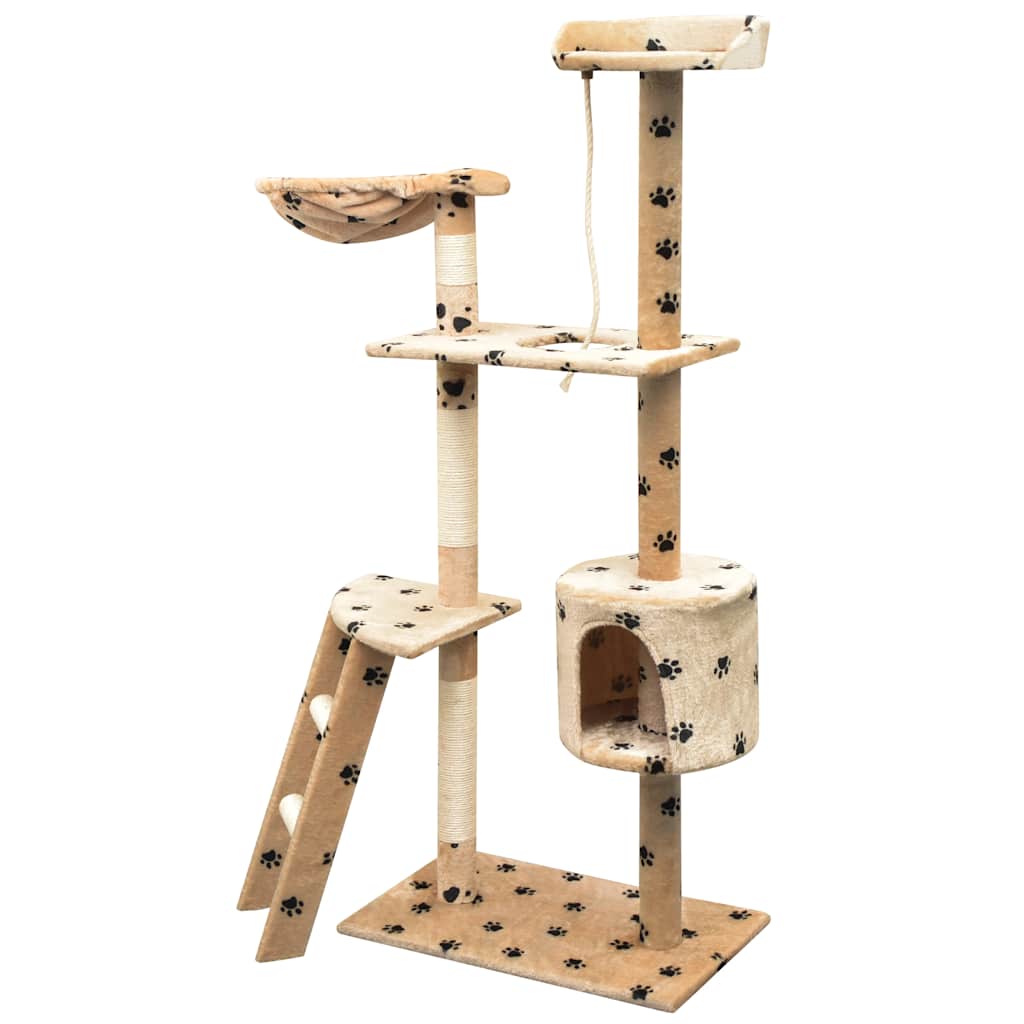 Katzen-Kratzbaum Sisal 125 cm Beige
