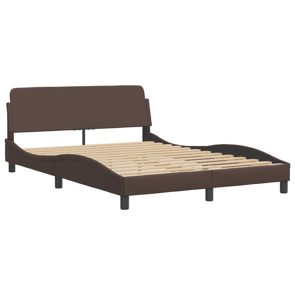 Bett mit Matratze "Dover" Schwarz 80x200 cm Kunstleder