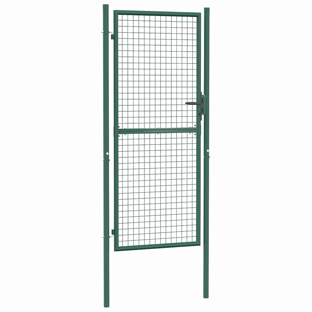 Zauntor Stahl 100x75 cm Grün