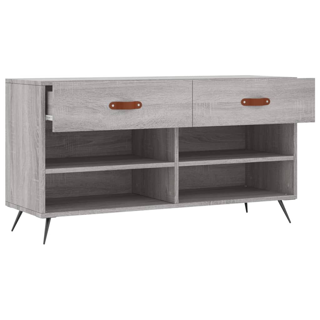 Schuhbank Weiß 102x35x55 cm Holzwerkstoff