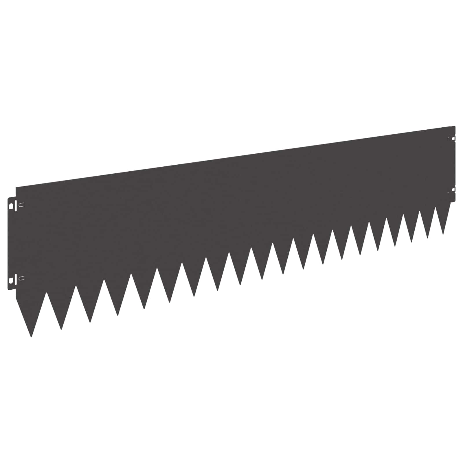 Raseneinfassung 10 pcs 103 x 10 cm Stahl Schwarz