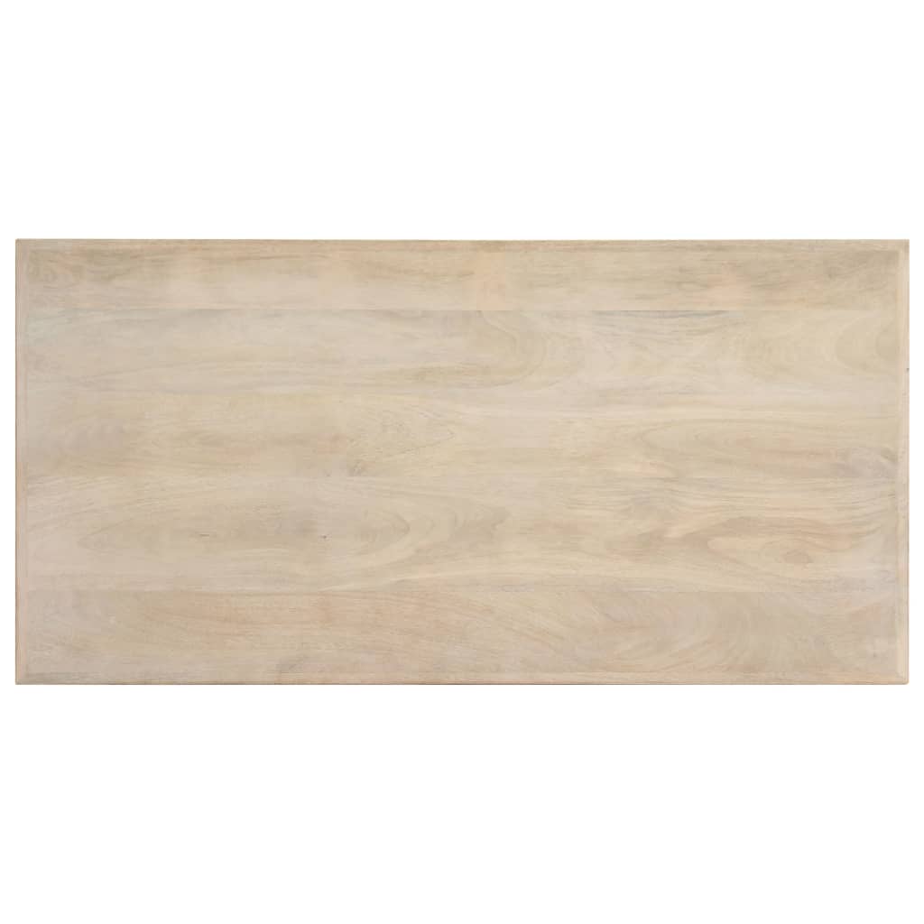 Esstisch Massivholz Mango und Stahlgestell 180 cm
