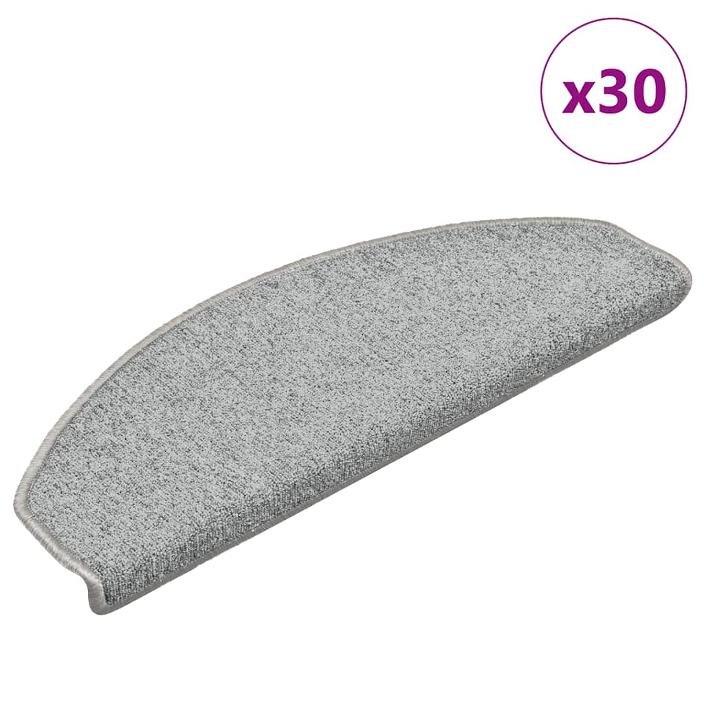 Stufenmatten 15 Stk. 56x17x3 cm Anthrazit Halbrund