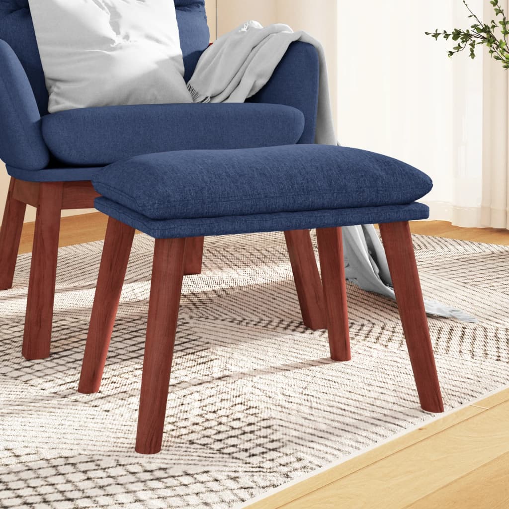 Fußhocker Hellgrau 45x29,5x35 cm Stoff