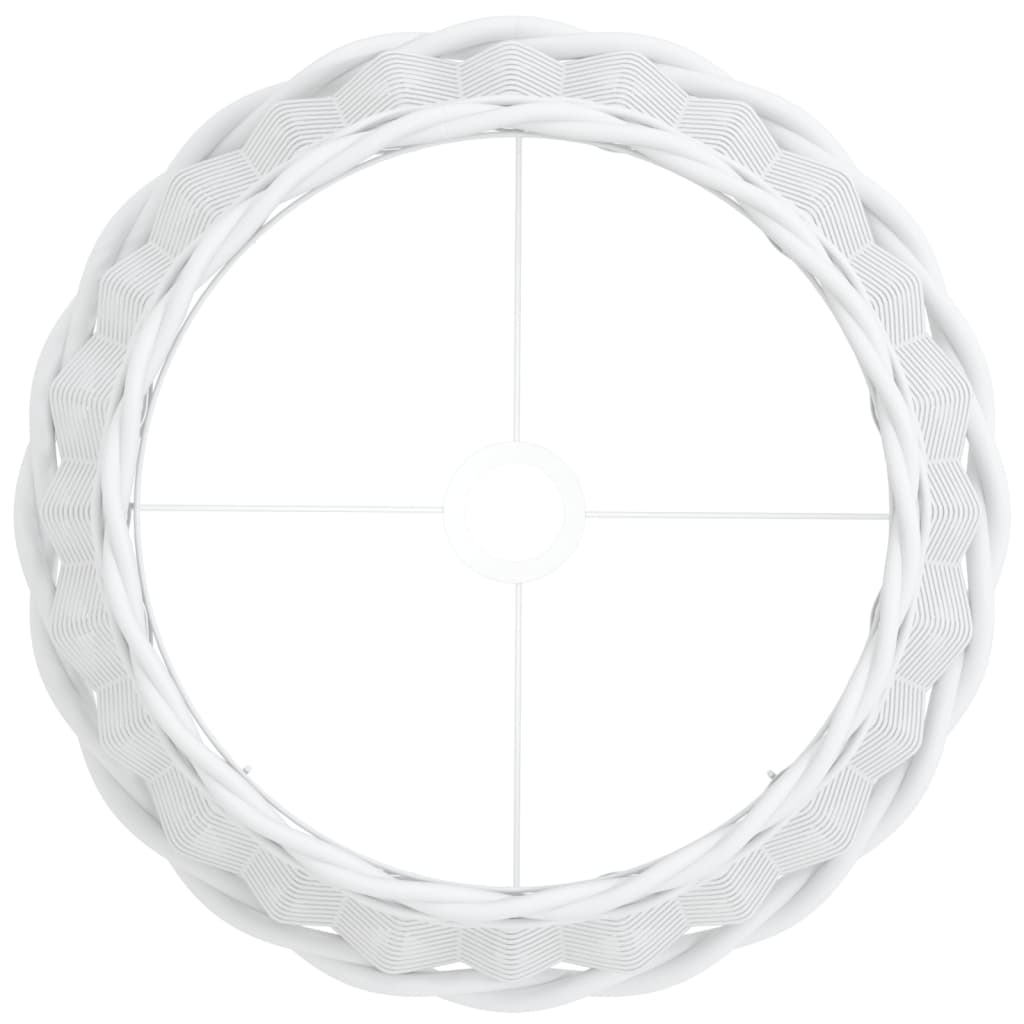Lampenschirm Weiß Ø15x12 cm Korbweide