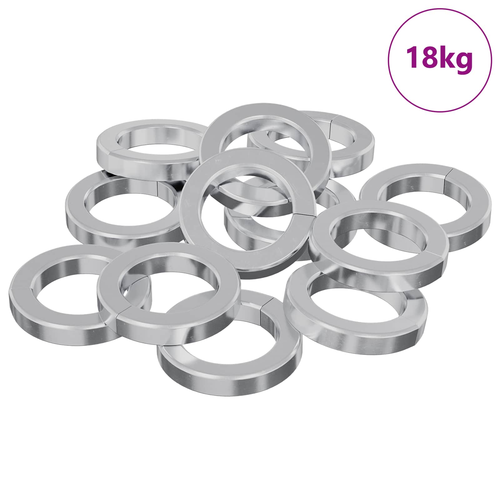 Federunterlage 2 pcs Weiß 13 x 1 mm Eisen