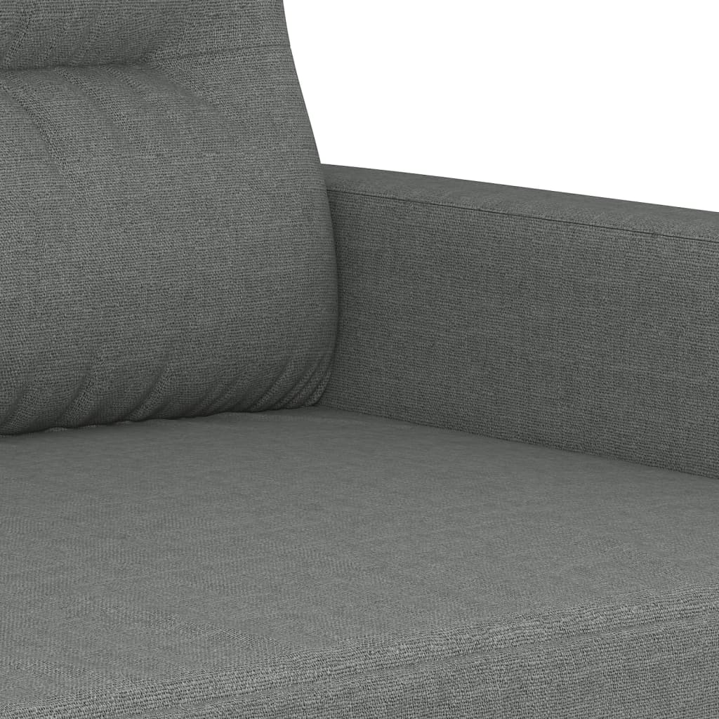 4-tlg. Sofagarnitur mit Kissen Taupe Stoff