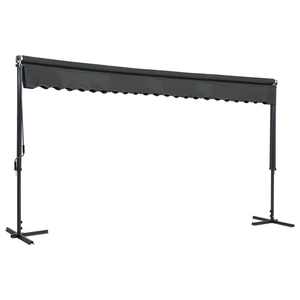 Freistehende Markise 400x300 cm Anthrazit