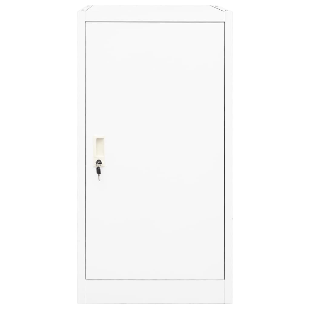 Sattelschrank Weiß 53x53x140 cm Stahl