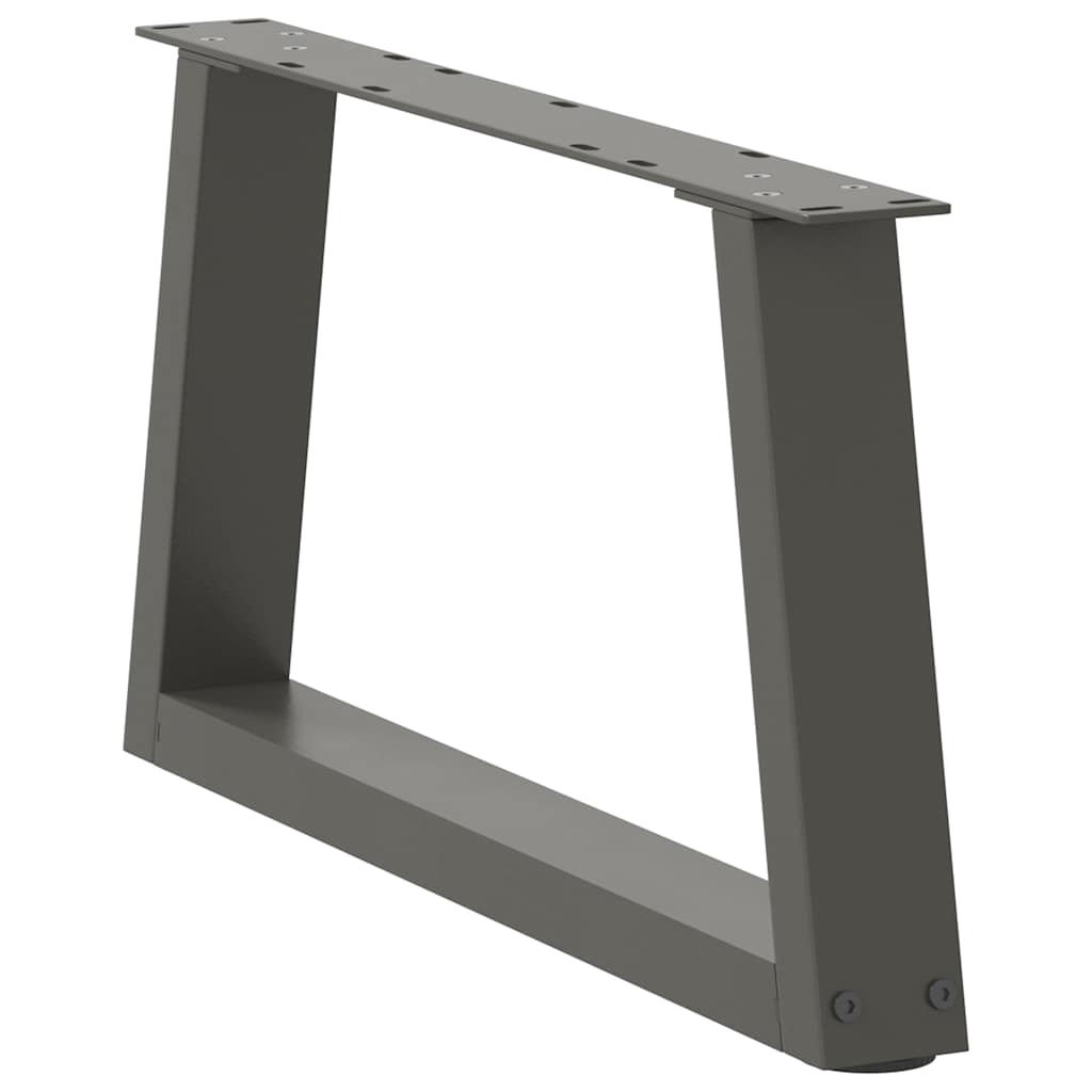 Couchtischbeine V-Form 2 Stück Schwarz 30x(30-31,3) cm Stahl
