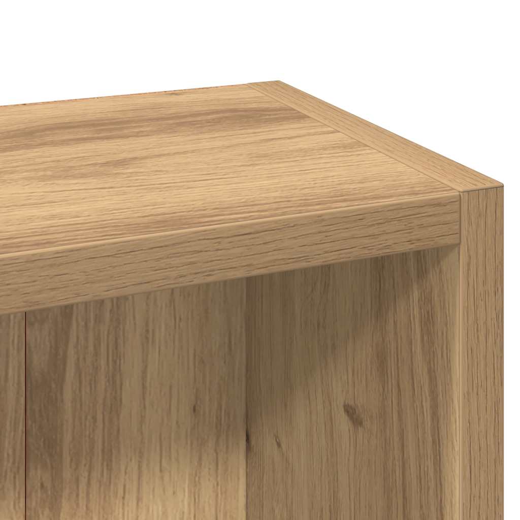 CD-Regale 2 Stk. Weiß 21x16x93,5 cm Holzwerkstoff