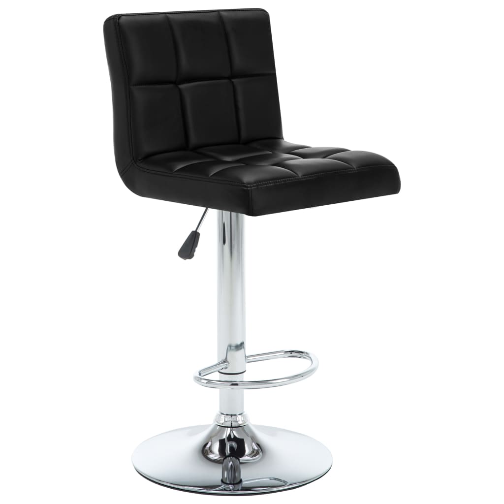 Barhocker 2 Stk. Weinrot Kunstleder