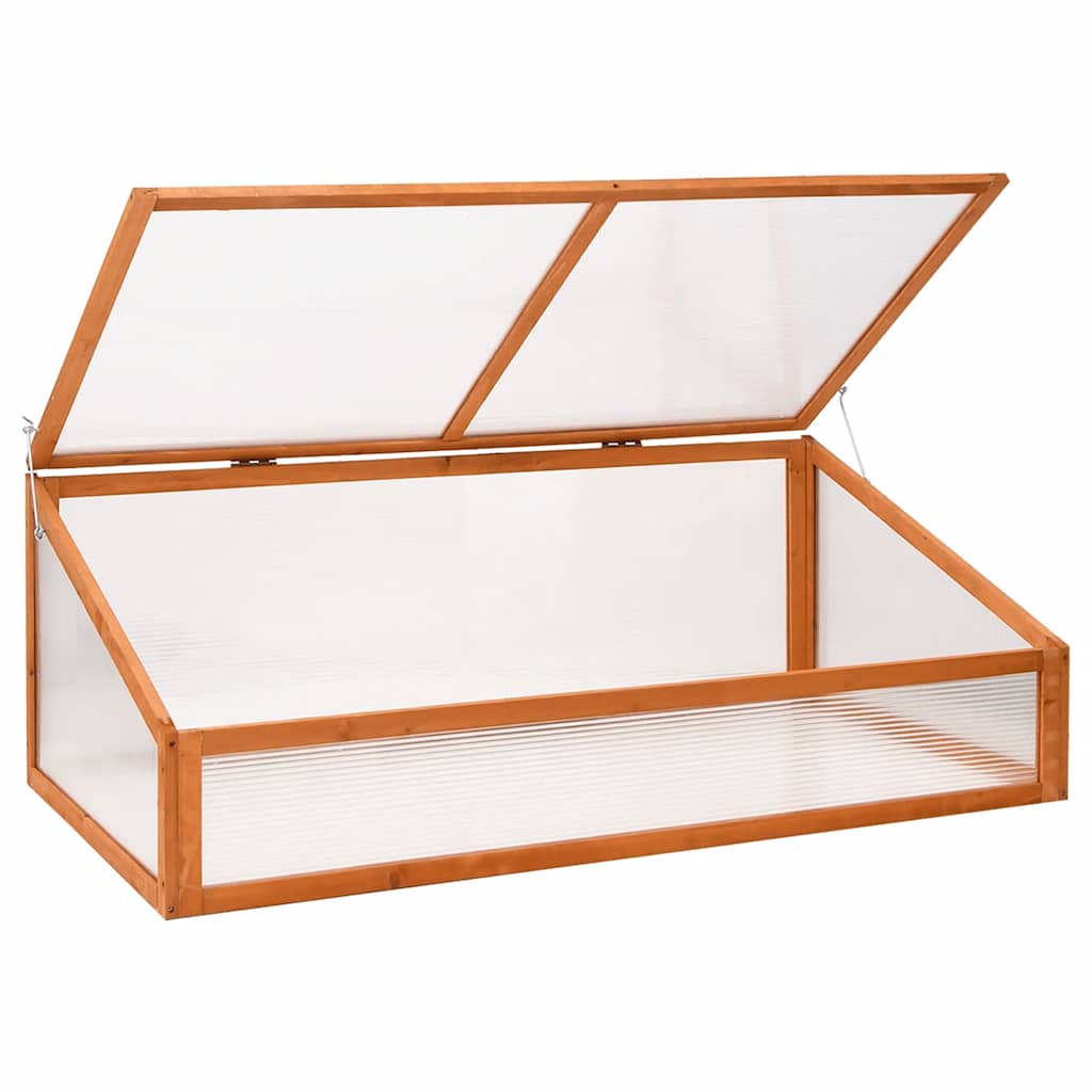 Gewächshaus Grau 110x56x39 cm Tannenholz