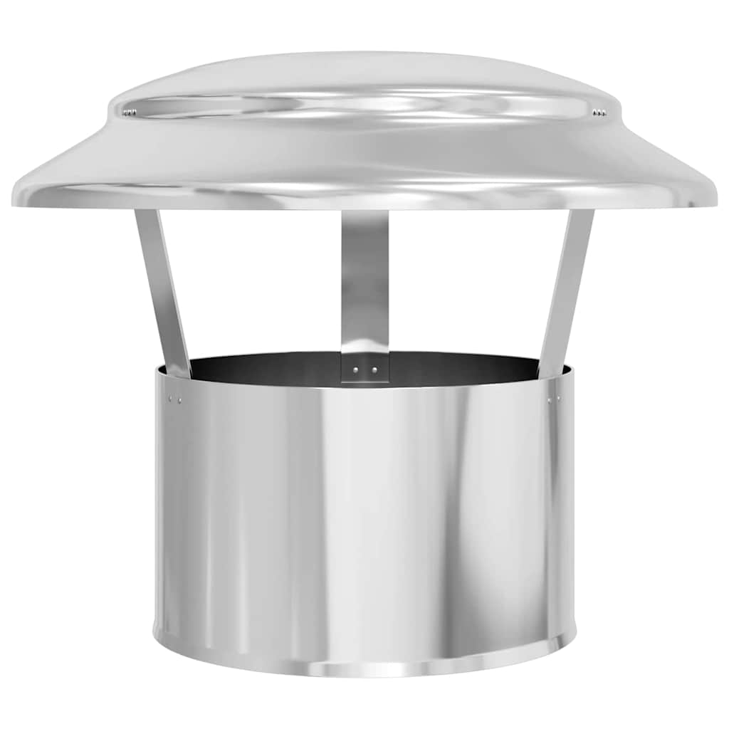 Regenabdeckung Schornstein Silber 20 x 20 x 18 cm Edelstahl