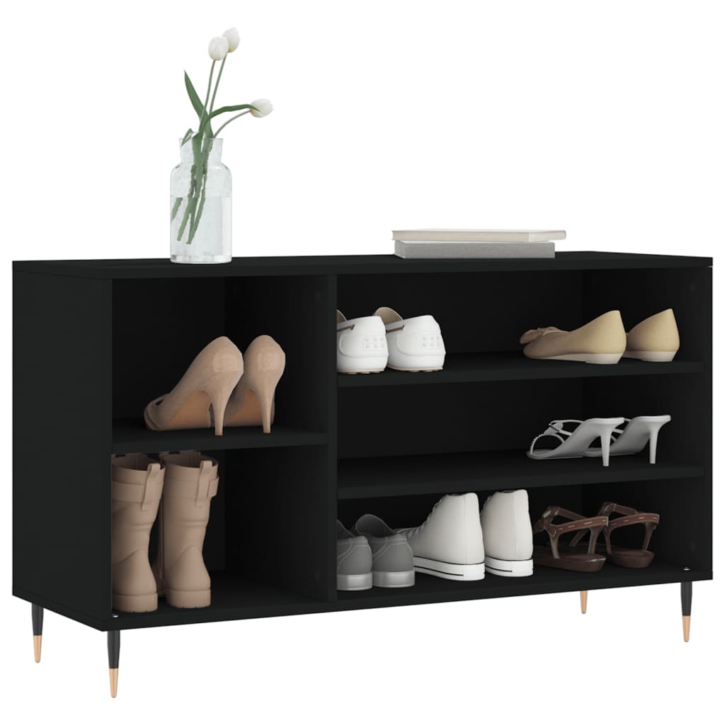 Schuhregal Weiß 102x36x60 cm Holzwerkstoff