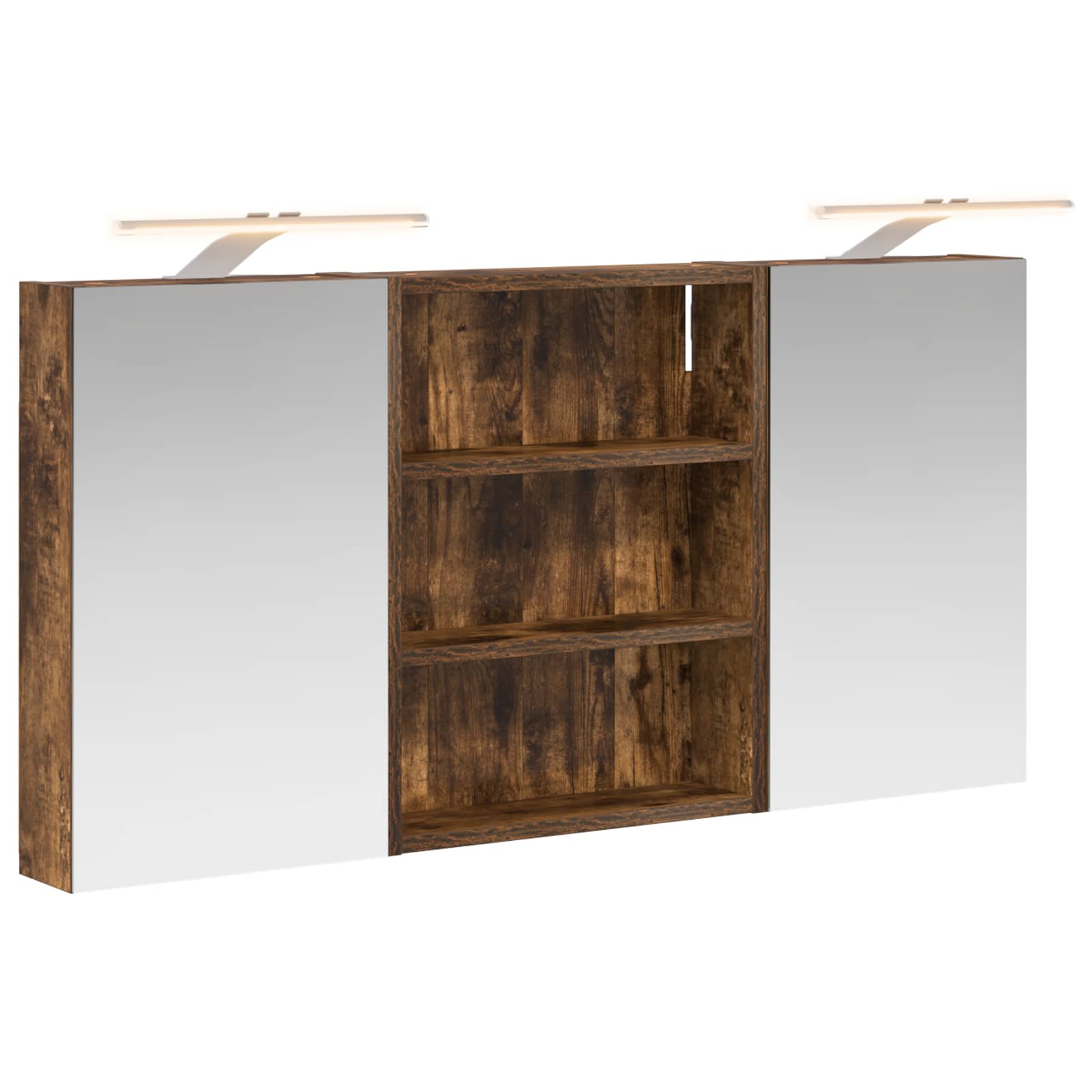 Badezimmerschrank-Set 3 pcs 80 x 10,5 x 50 cm Holzwerkstoff
