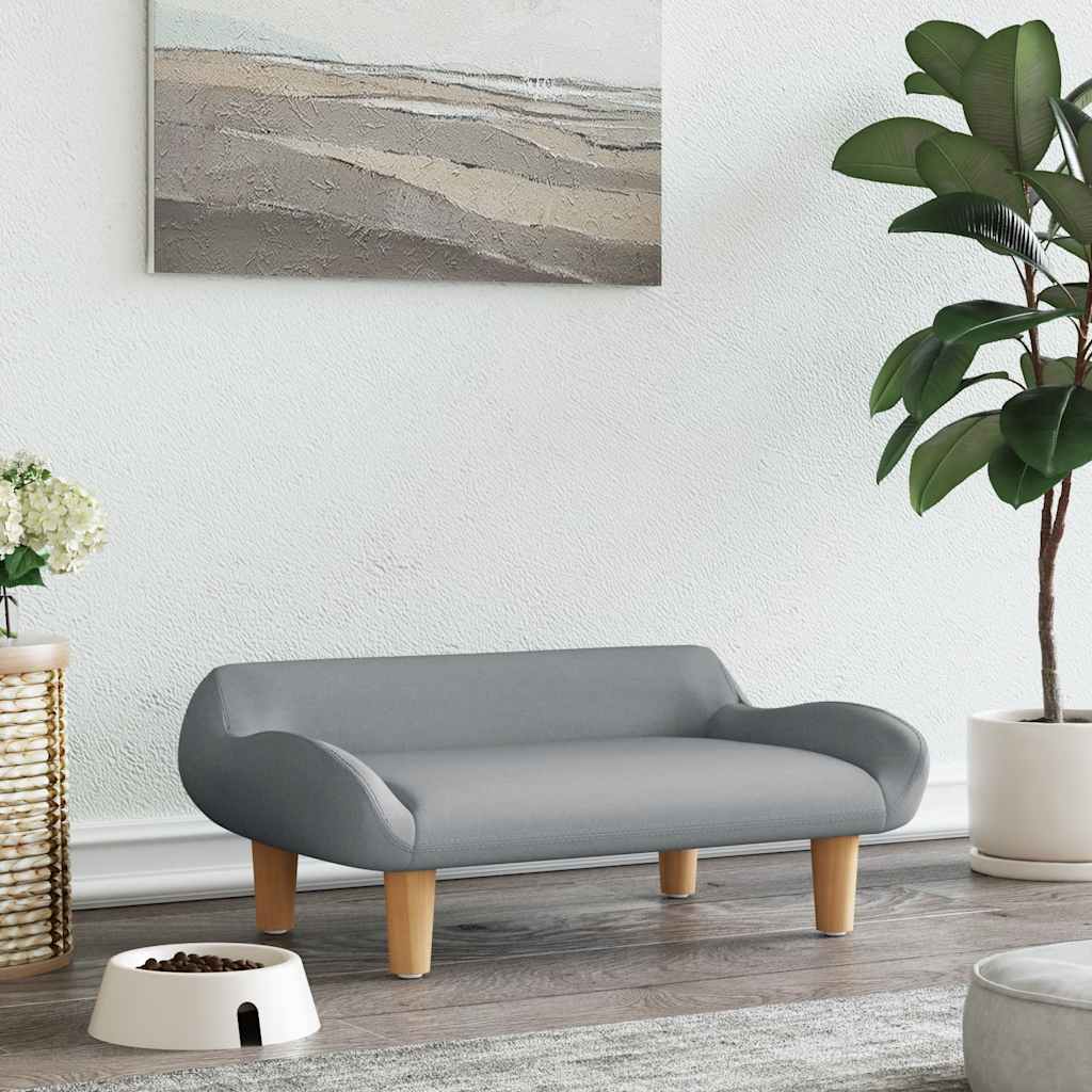 Hundebett Creme 70x40x24 cm Stoff