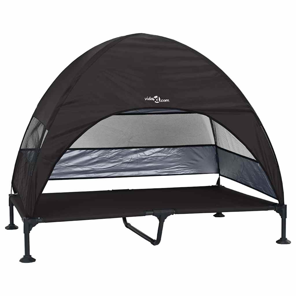 Hochgelegtes Hundebett Hellgrau 127 x 81 x 108 cm