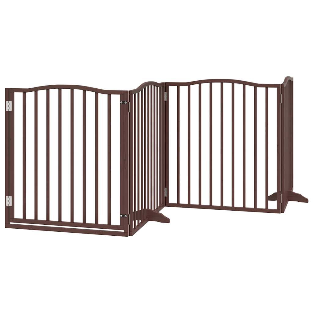 3-tlg. Hundetor Faltbar 150 cm Pappelholz