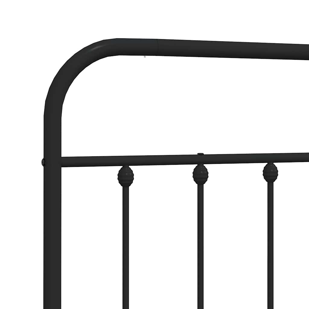 Ersatz-Kopfteil Metall Schwarz 75 cm