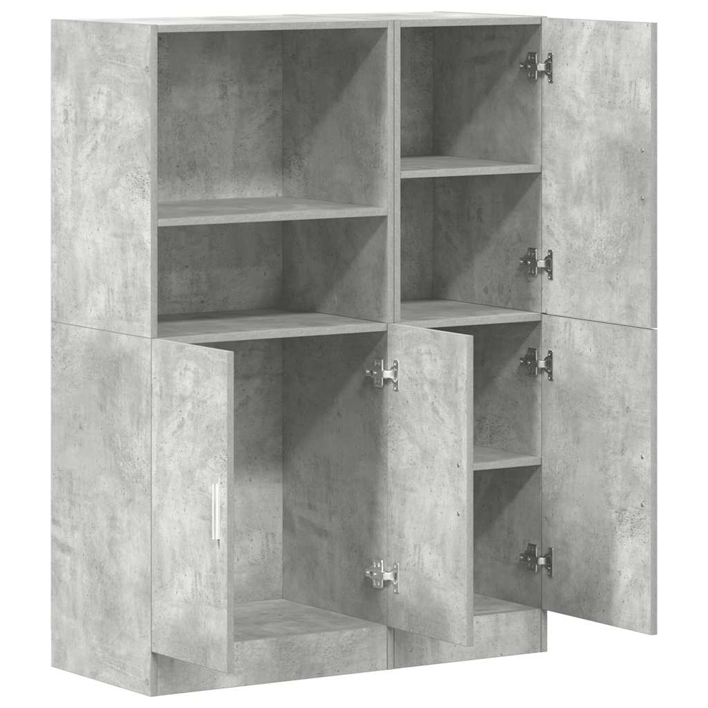 2-tlg. Küchenschrank-Set Weiß Holzwerkstoff