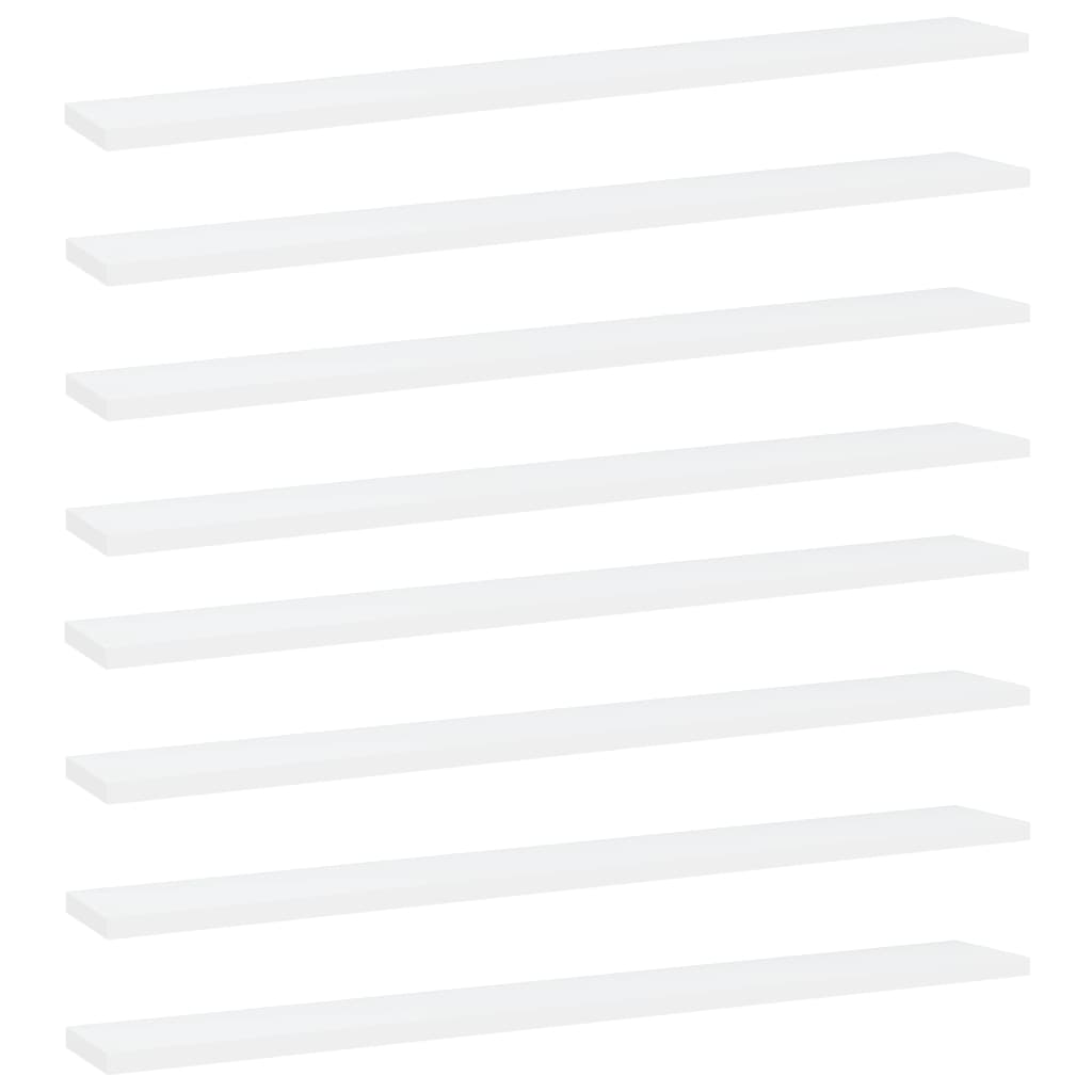 Bücherregal-Bretter 4 Stk. Weiß 40x10x1,5 cm Holzwerkstoff