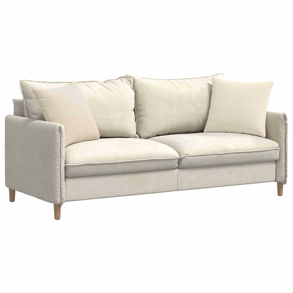 Sofakissen 2 Stück Taupe 50 x 30 cm Stoff