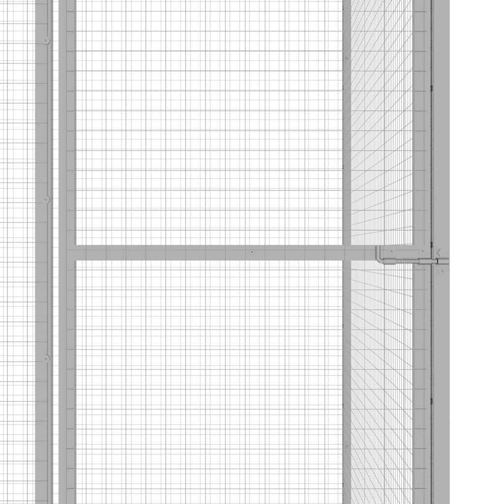 Katzenkäfig 1,5x1,5x1,5 m Verzinkter Stahl