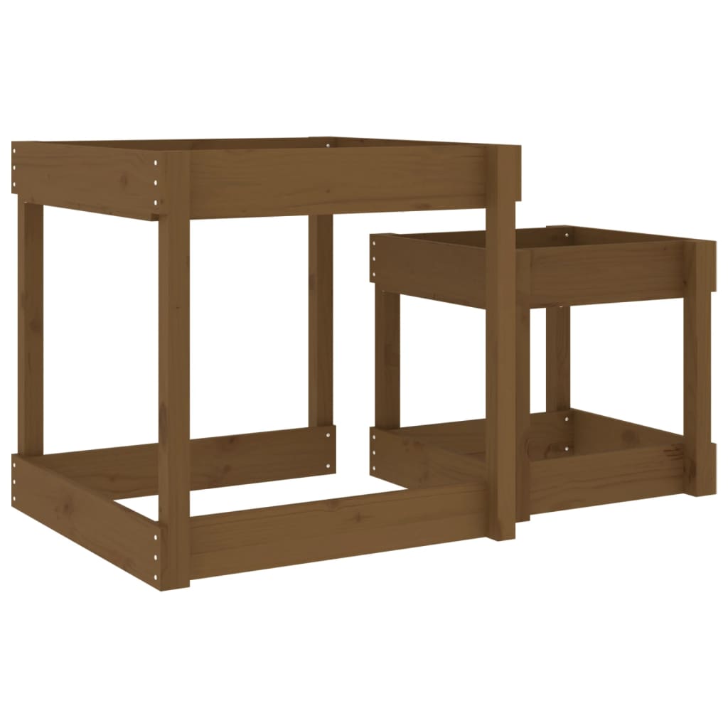 Sand-Spieltische 2 Stk. Massivholz Kiefer