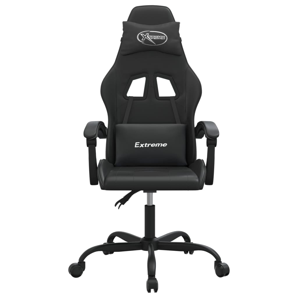 Gaming-Stuhl Drehbar Schwarz und Rot Kunstleder