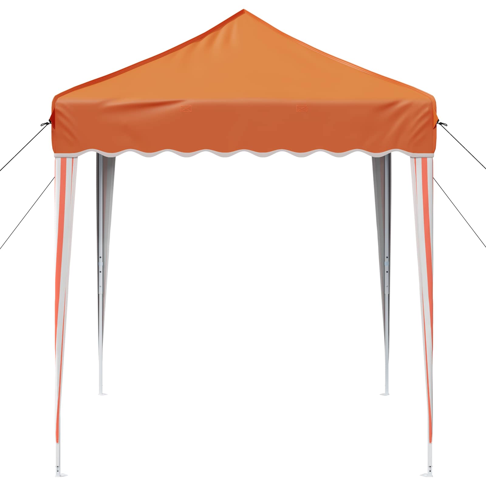 Pop-up Partyzelt 195 x 195 x 245 cm Creme Oxford-Stoff