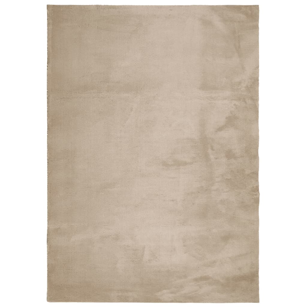 Teppich HUARTE Kurzflor Weich und Waschbar Anthrazit 60x110 cm