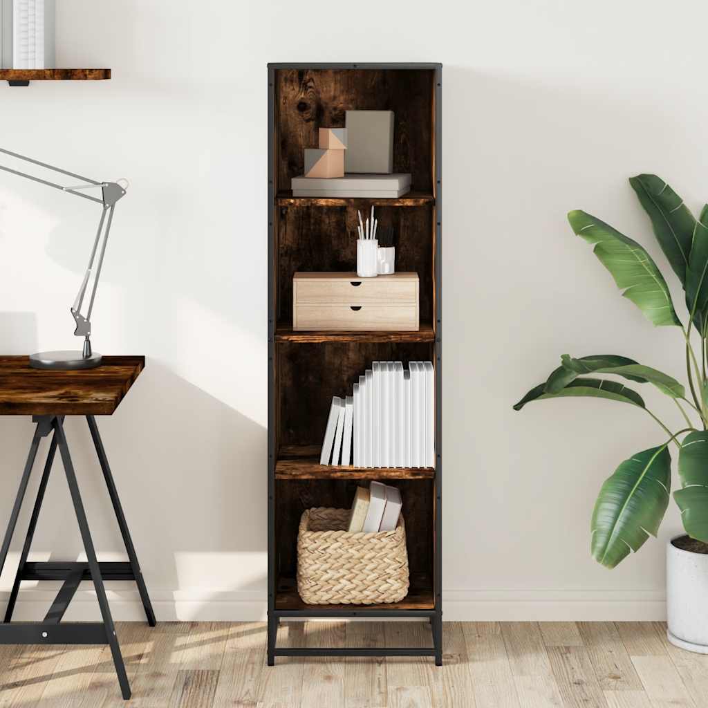 Bücherregal Schwarz 60x35x139 cm Holzwerkstoff