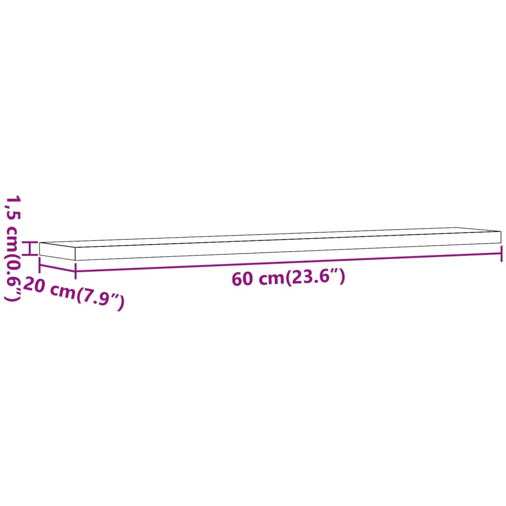 Bücherregal-Bretter 4 Stk. Weiß 40x10x1,5 cm Holzwerkstoff