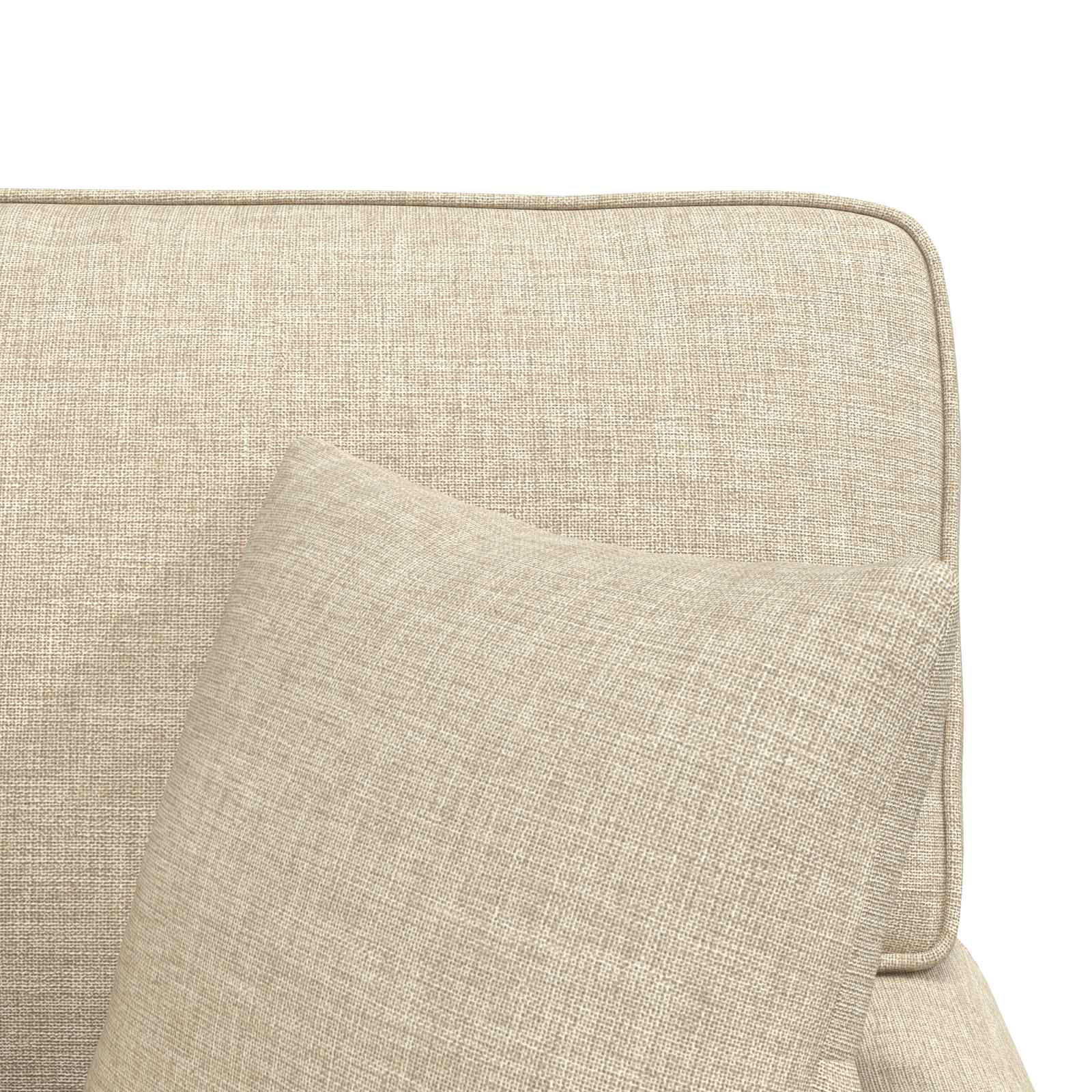 Chaise Lounge mit Rock mit Kissen 3 pcs Hellgrau Stoff