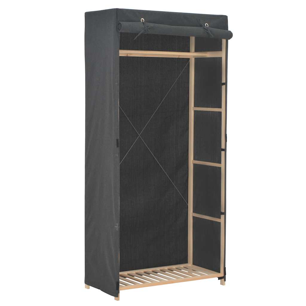 Kleiderschrank Weiß 79 x 40 x 170 cm Stoff