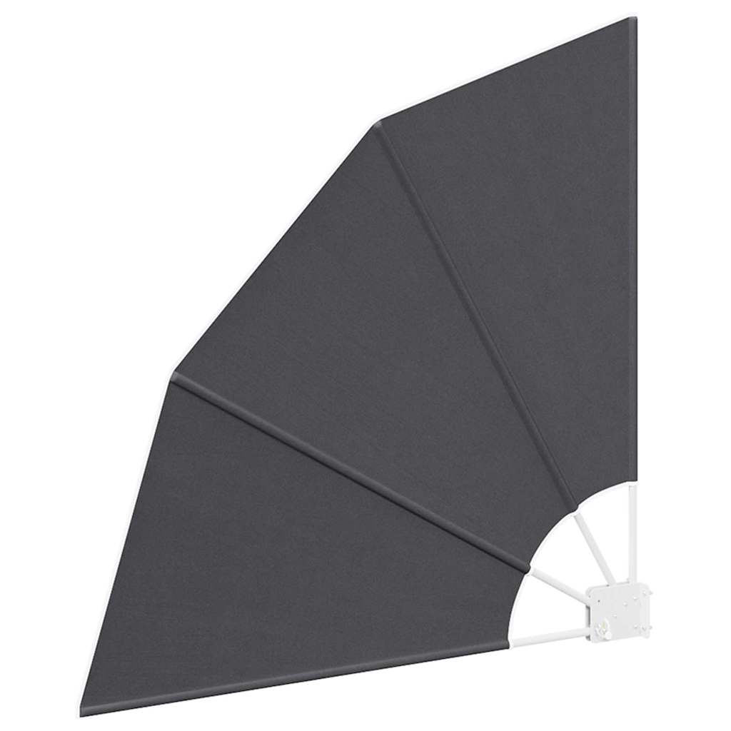 Faltbarer Balkonfächer Grau 210×210 cm